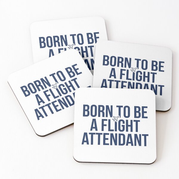 Item preview, Born To Be A Flight Attendant Funny Airline Crew Stewardess Aviation Quote designed and sold by raedattia.