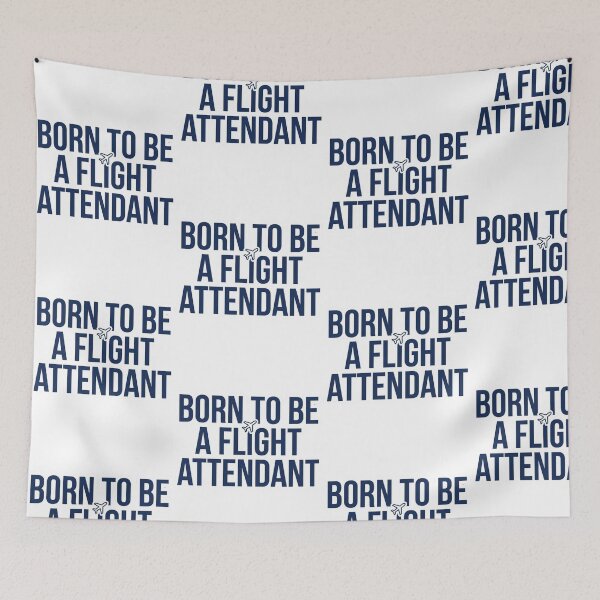 Item preview, Born To Be A Flight Attendant Funny Airline Crew Stewardess Aviation Quote designed and sold by raedattia.