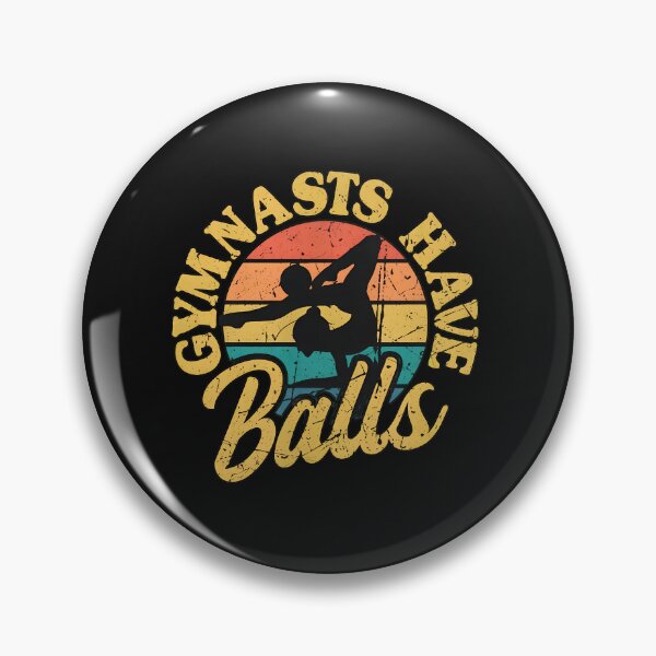 Item preview, Gymnasts Have Balls Retro Vintage Sunset designed and sold by murdyawdiede.