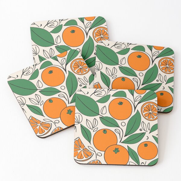 Item preview, Orange Fruit Botanical Pattern Hand Drawn Citrus Slices Art designed and sold by LYAN-STORE.
