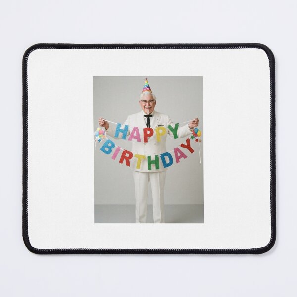 Item preview, Colonel sanders birthday birthday banner gift cake memes happy Funny prank meme weird designed and sold by CheeseBlueprint.