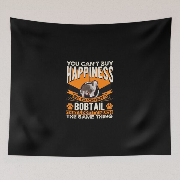 Item preview, Happiness Bobtail Dog Lover Old English Sheepdog Gift designed and sold by boosnwlovichm.