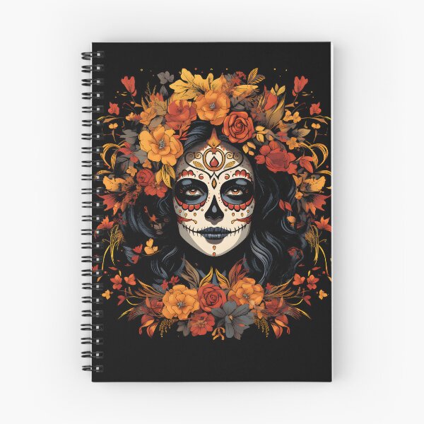 Item preview, Sugar Skull Catrina Day of the Dead Mexican Folk Floral Art designed and sold by FemmePrintHaven.