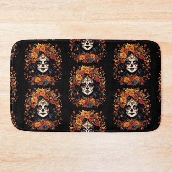 Item preview, Sugar Skull Catrina Day of the Dead Mexican Folk Floral Art designed and sold by FemmePrintHaven.