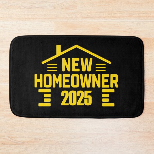 Item preview, New Homeowners 2025 yellow Modern Silhouette designed and sold by EmeraldeaArt.