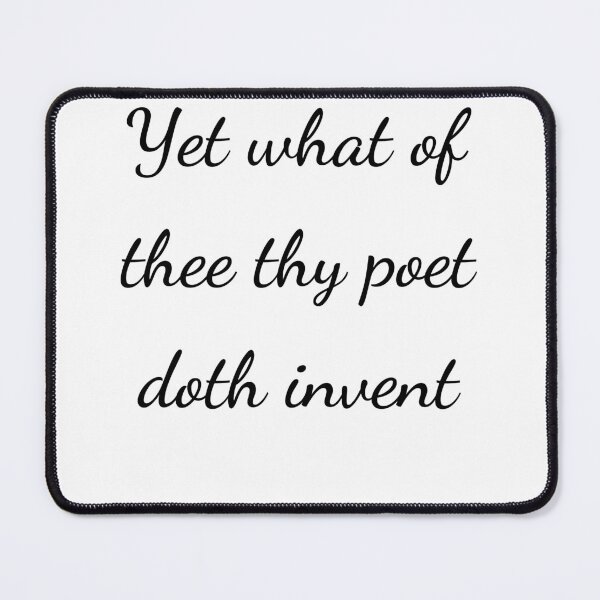 Item preview, “Yet what of thee thy poet doth invent” - handwriting black designed and sold by ariksworld.