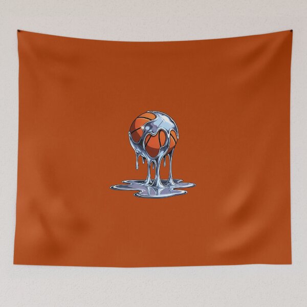 Item preview, Liquid Chrome Melting Basketball Streetwear Drip designed and sold by DripCultureLab.