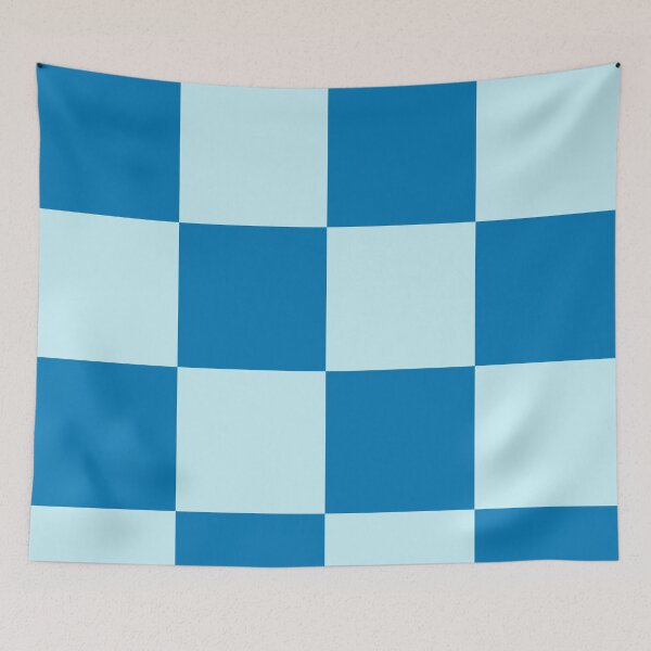 Artikelvorschau, Blau kariertes Muster im Vintage-Stil, groß entworfen und verkauft von DColourMuse.
