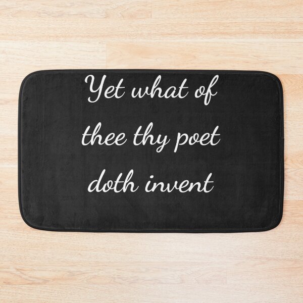 Item preview, “Yet what of thee thy poet doth invent” - handwriting white designed and sold by ariksworld.