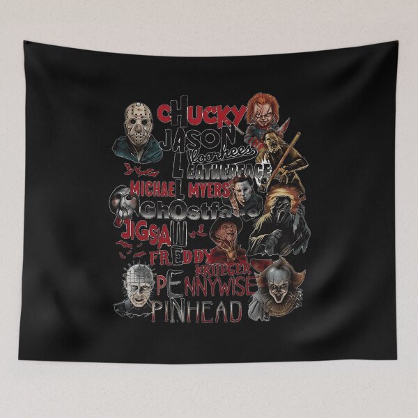 Item preview, Horror Icons Collage designed and sold by MichaelKi32145.