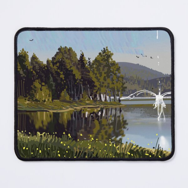 Item preview, Mystical Forest Lake with Glowing Fantasy Spirit designed and sold by AndreiMarthe.