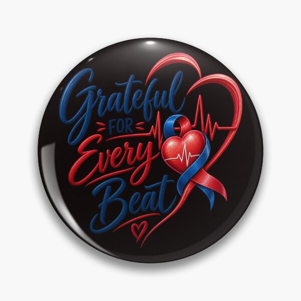 Item preview, Grateful for Every Beat – Heart Transplant & Organ Donation Inspired Design designed and sold by Tadeusz1.