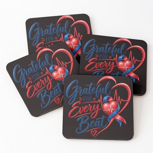 Item preview, Grateful for Every Beat – Heart Transplant & Organ Donation Inspired Design designed and sold by Tadeusz1.