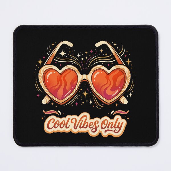 Item preview, Cool Vibes Only – Retro Heart Sunglasses Design designed and sold by @SHINTOSARTSTORE.