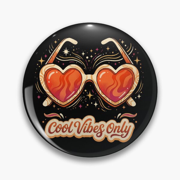 Item preview, Cool Vibes Only – Retro Heart Sunglasses Design designed and sold by @SHINTOSARTSTORE.