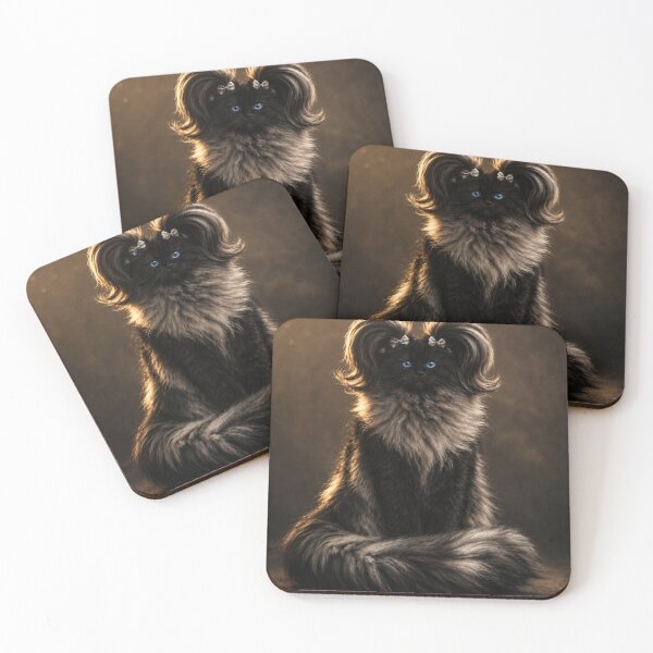 Item preview, Black Cat Portrait designed and sold by IMOBILYARI VibeCore.