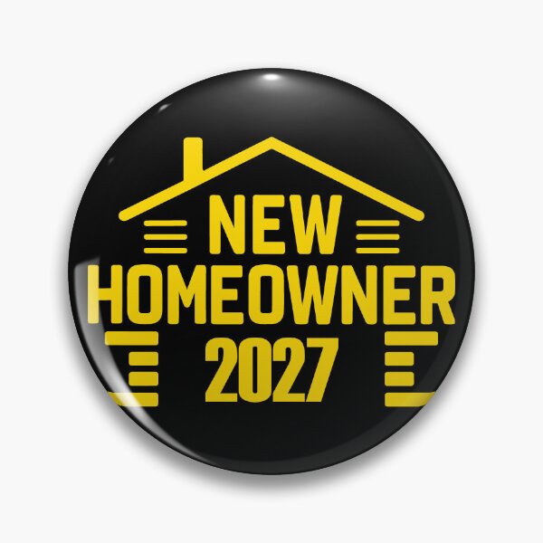 Item preview, New Homeowners 2027 yellow Modern Silhouette designed and sold by EmeraldeaArt.