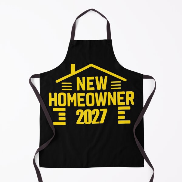 Item preview, New Homeowners 2027 yellow Modern Silhouette designed and sold by EmeraldeaArt.