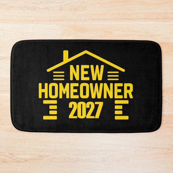 Item preview, New Homeowners 2027 yellow Modern Silhouette designed and sold by EmeraldeaArt.