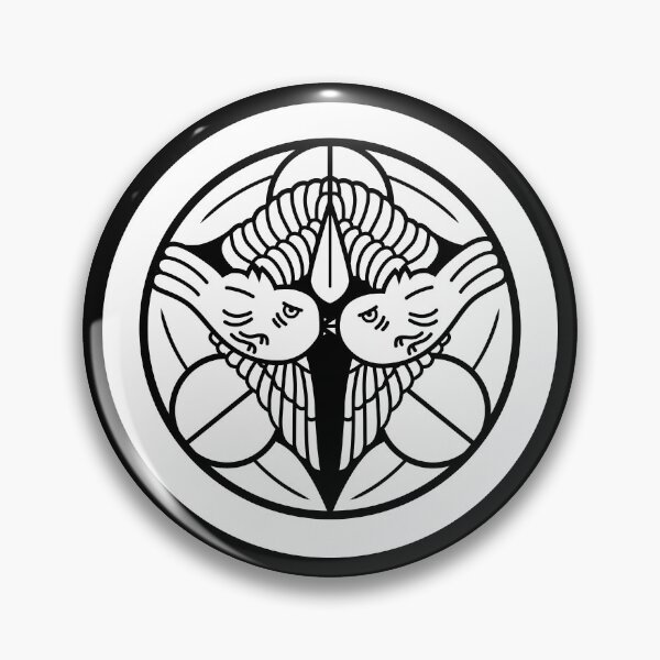 Item preview, Uesugi Kenshin Tobi-Suzume Crest Samurai Mon White Black / Japanese Crest  designed and sold by 戦国まーけっと SENGOKU MARKET.