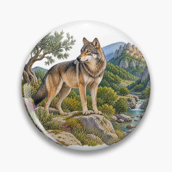Item preview, Basilicata Protected Habitat Wildlife Watercolour designed and sold by FurusatoGallery.