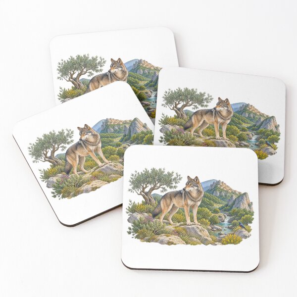 Item preview, Basilicata Protected Habitat Wildlife Watercolour designed and sold by FurusatoGallery.