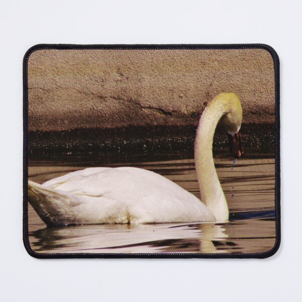 Item preview, Graceful White Swan Grazing in Dark Waters designed and sold by AndreiMarthe.
