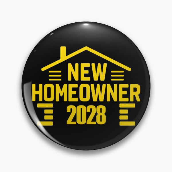 Item preview, New Homeowners 2028 yellow Modern Silhouette designed and sold by EmeraldeaArt.