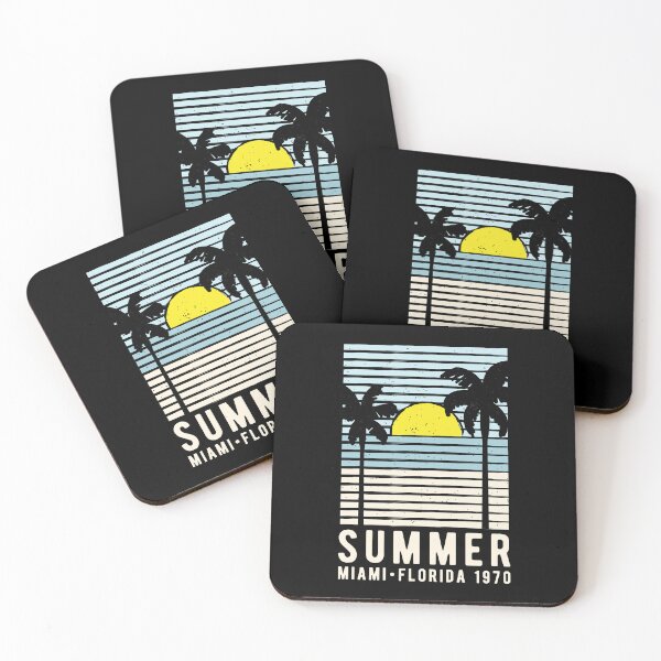 Item preview, Vintage Miami Florida Summer 1970 Beach Palm Trees designed and sold by heedooppod.