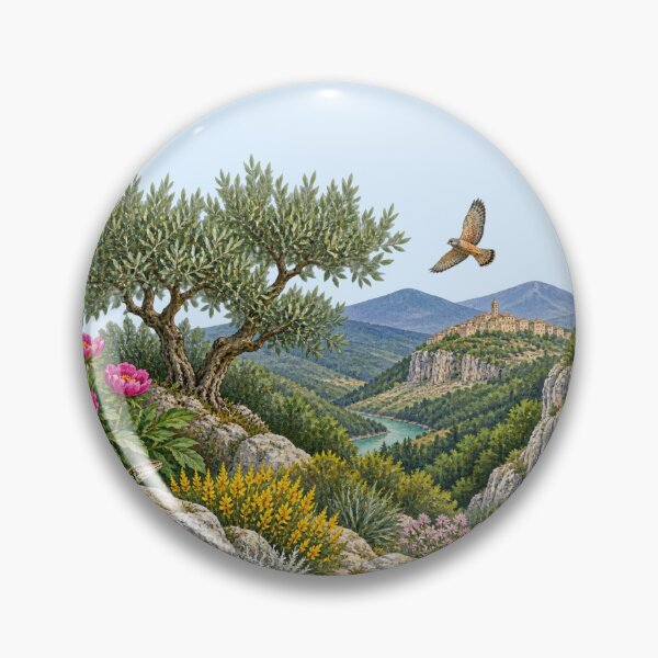 Item preview, Basilicata Mediterranean Habitat Watercolour designed and sold by FurusatoGallery.