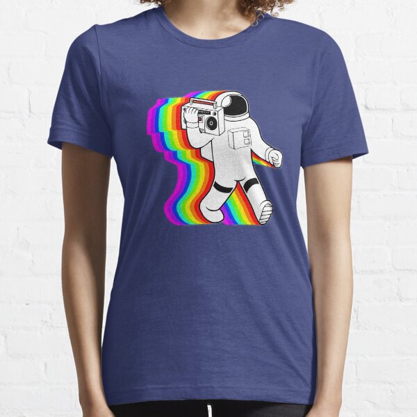 Synthwave Boombox Astronaut Essential T-Shirt