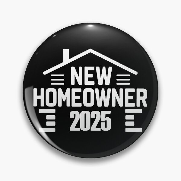 Item preview, New Homeowners 2025 white Modern Silhouette designed and sold by EmeraldeaArt.