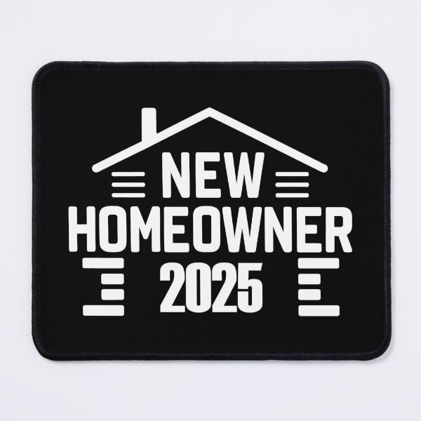 Item preview, New Homeowners 2025 white Modern Silhouette designed and sold by EmeraldeaArt.