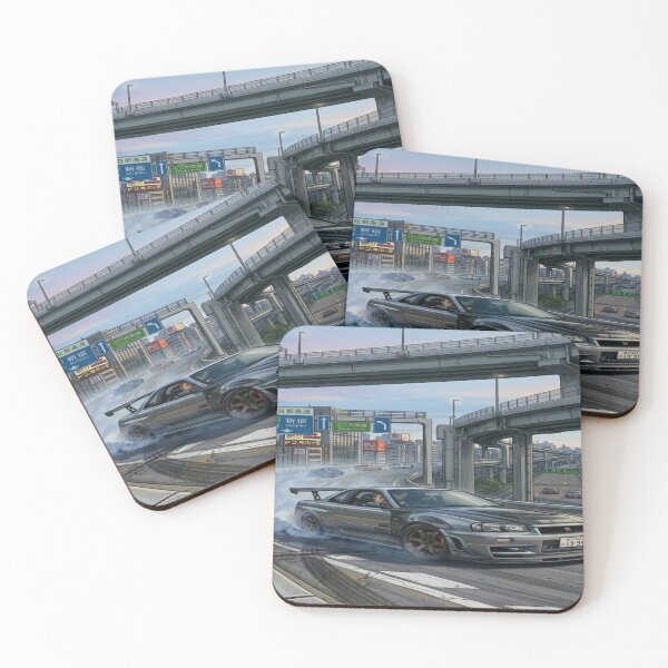 Item preview, Nissan Skyline R34 Tokyo Drift | Ilustration JDM designed and sold by JMAVILA ART.