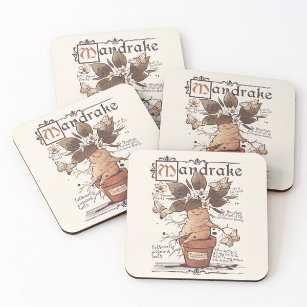 Item preview, Cute Vintage Mandrake Root - Medieval Herbology Botanical Magic Art designed and sold by NemiMakeit.
