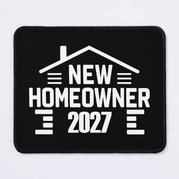 Item preview, New Homeowners 2027 white Modern Silhouette designed and sold by EmeraldeaArt.