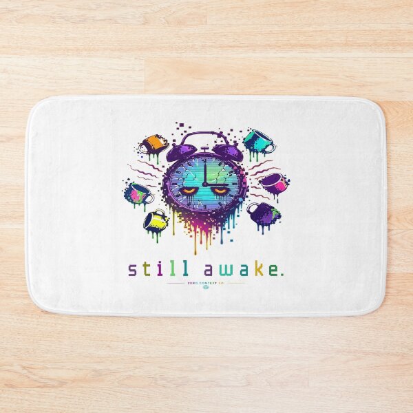 Item preview, Still Awake – Glitch Alarm Clock 3AM Exhaustion Streetwear Graphic designed and sold by ZeroContextCo.