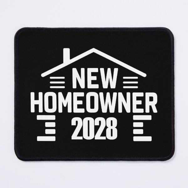 Item preview, New Homeowners 2028 white Modern Silhouette designed and sold by EmeraldeaArt.