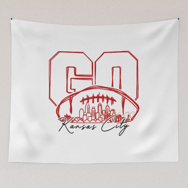 Item preview, GO Kansas City Football Cityscape Apparel designed and sold by MichaelBl68345.