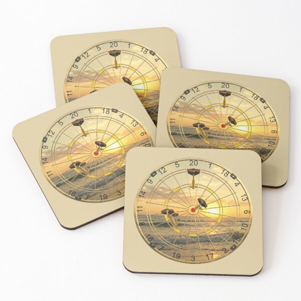 Item preview, Dartboard dartboard mirror, remaining 91 with 3 flights and bullseye. 3rd dart sunrise. designed and sold by Segasprojects.