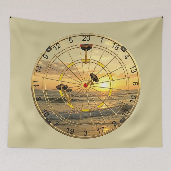 Item preview, Dartboard dartboard mirror, remaining 91 with 3 flights and bullseye. 3rd dart sunrise. designed and sold by Segasprojects.