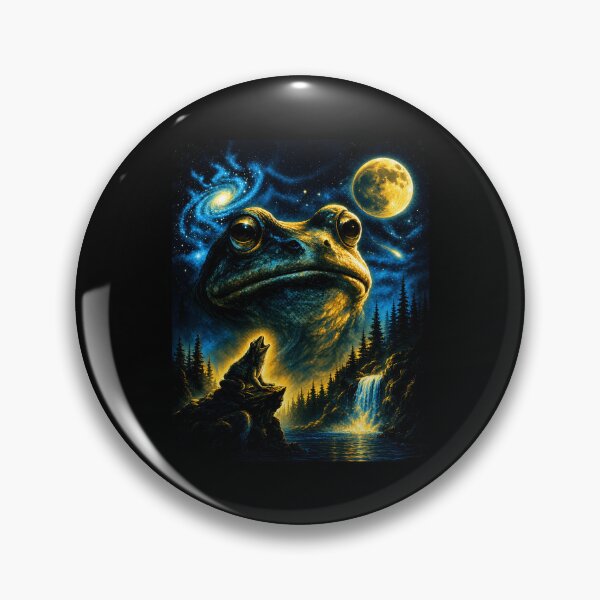Item preview, Frog Howling To The Moon designed and sold by RosalienNoah.