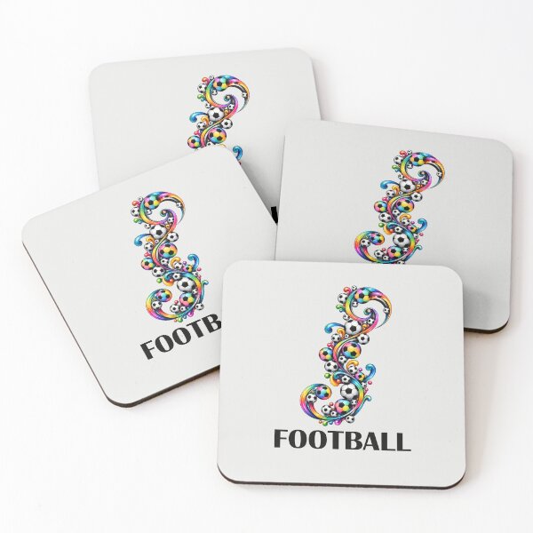 Item preview, Rainbow Football Curlicue – Fun Sports Inspired Design designed and sold by annenambiro.