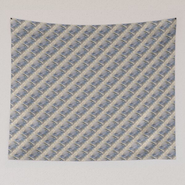 Item preview, Grunge Textured Abstract in Blue and Cream designed and sold by Artistestella.