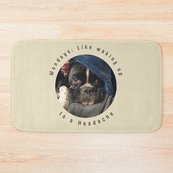 Item preview, Monday Morning: Already a Headache ... Funny Grumpy Boxer designed and sold by AnimalVibes.