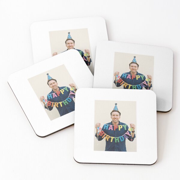 Item preview, Nicolas cage birthday birthday banner gift cake memes happy Funny prank meme  weird  designed and sold by CheeseBlueprint.