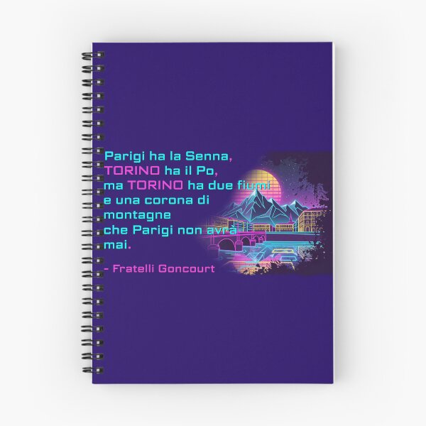 Item preview, Turin Brothers Goncourt Synthwave Sabaude Quotes designed and sold by Torinostalgia.