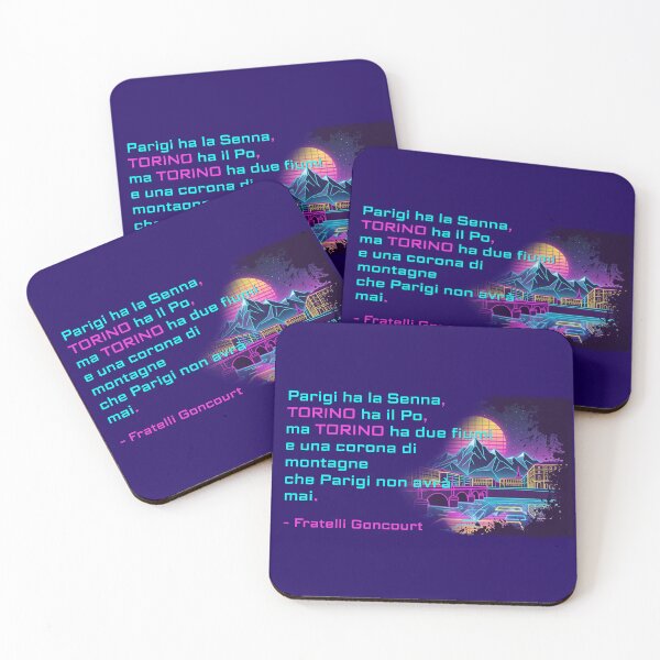 Item preview, Turin Brothers Goncourt Synthwave Sabaude Quotes designed and sold by Torinostalgia.
