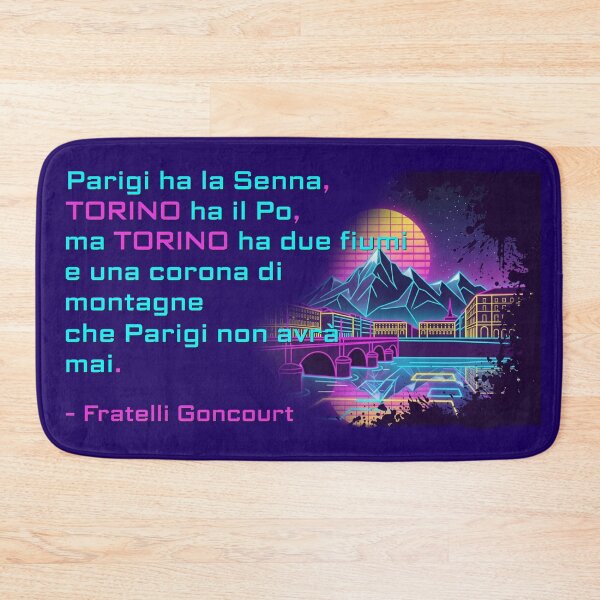 Item preview, Turin Brothers Goncourt Synthwave Sabaude Quotes designed and sold by Torinostalgia.