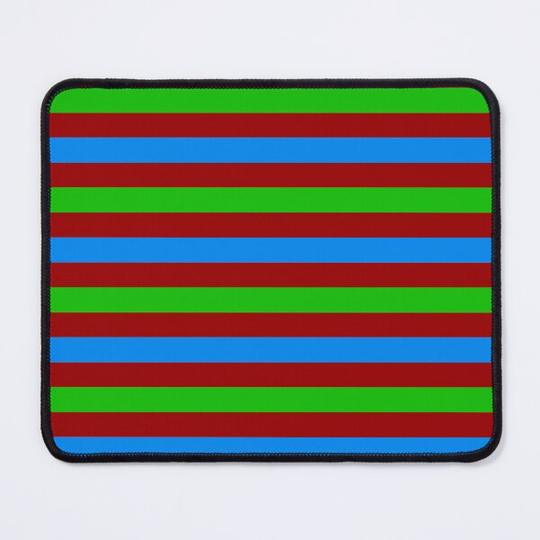 Item preview, Blue and Green Stripes Design Red  designed and sold by PatternTitan.